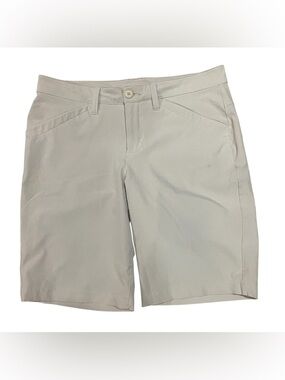 Eddie Bauer Khaki Athletic Short Women 6 Bermuda Hiking Mesh Pockets Activewear